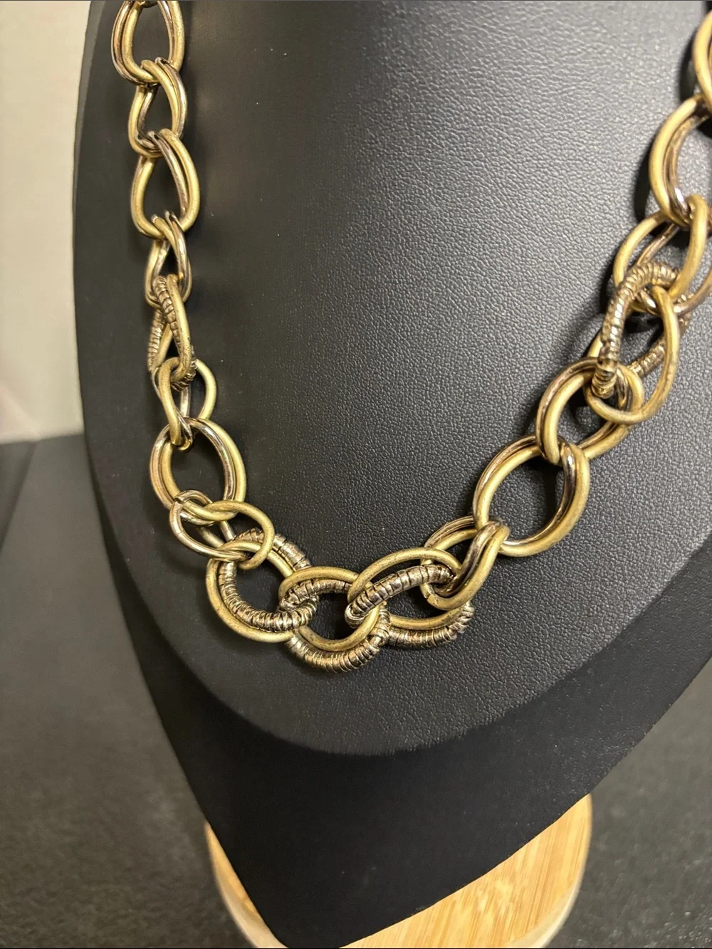 Liz Claiborne Gold-Tone Chunky Link Necklace - Women Jewelry